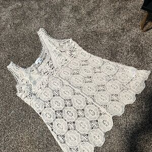 Size large crochet top